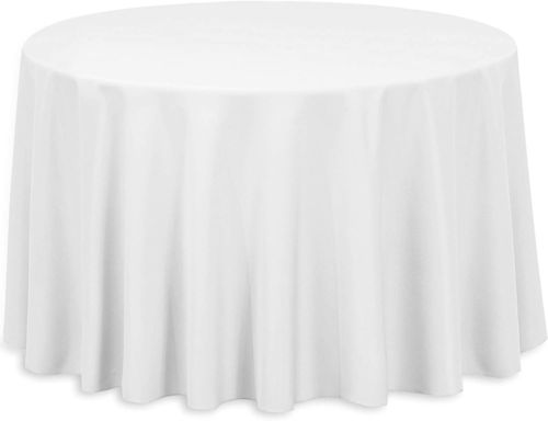 Tablecloth White Round 108"