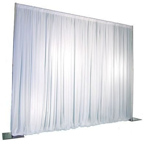 Backdrop White Sheer Curtain 16'